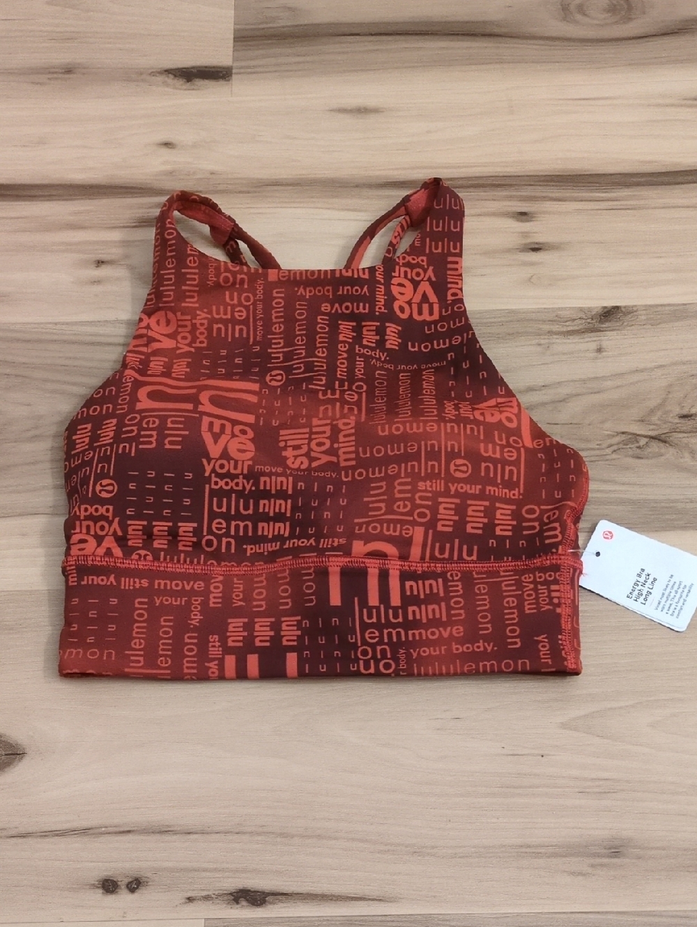 NWT Lululemon Energy Bra High Neck Long Line Size 2
